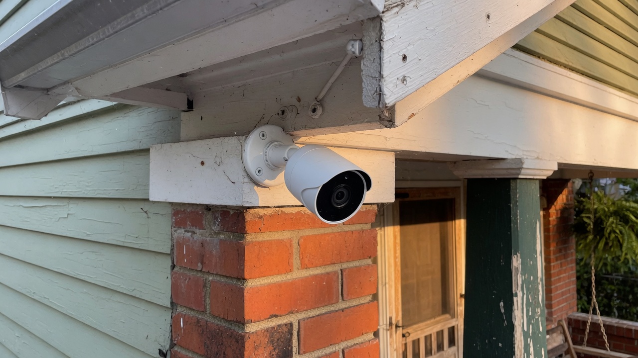Outdoor camera on a Seattle home